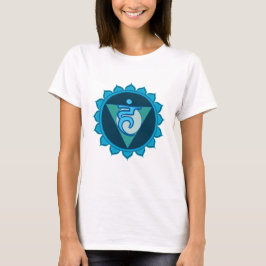 Camiseta Throat Chakra Visuddha Blue Women's T-Shirt, White