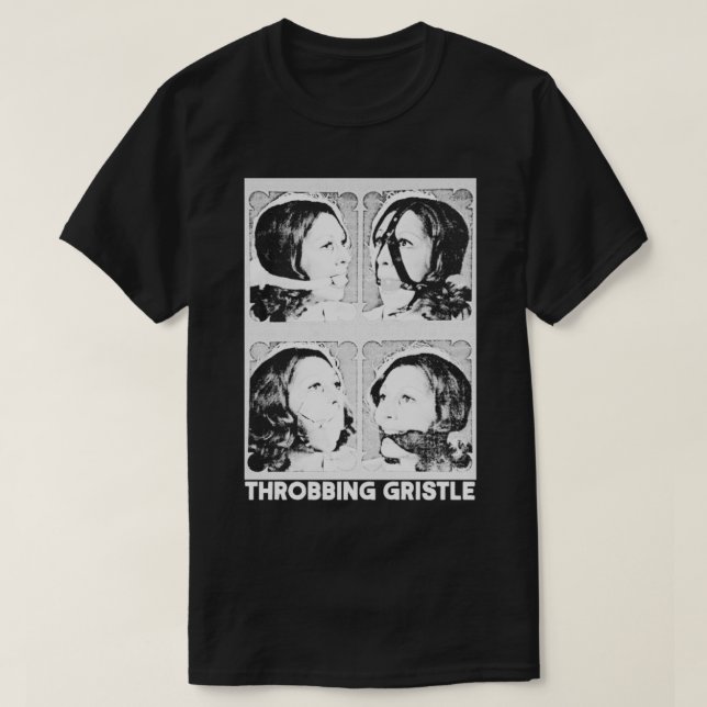Camiseta Throbbing Gristle FanArt Punk Diseño Blanco (Diseño del anverso)