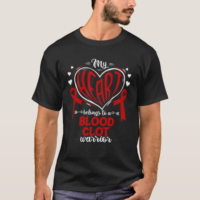 Camiseta Thrombus Mi Corazón Pertenece A Un Guerrero De La  (Anverso)