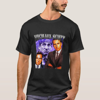 Camiseta Throwback 90s Styled Michael Scott Rap Tee Classic