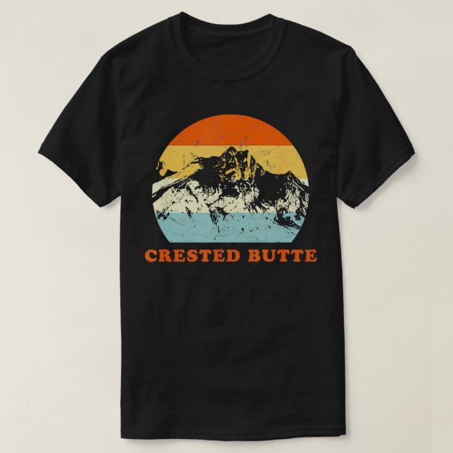 Camiseta Throwback de los amantes de la montaña de Crested  (Diseño del anverso)