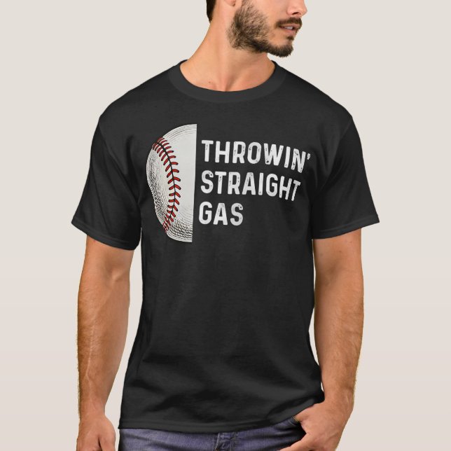 Camiseta Throwing Straight Gas Baseball Pitcher Pitching Cl (Anverso)