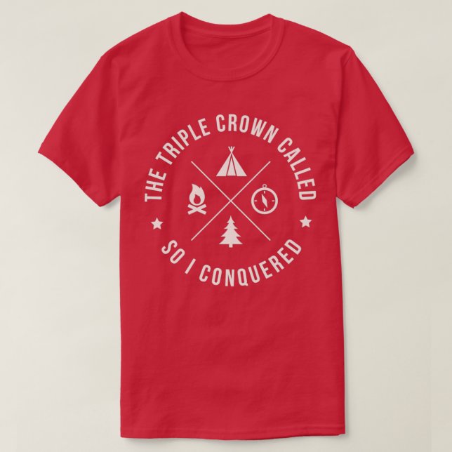 Camiseta ThruHiker Triple Crown PCT AT CDT (Diseño del anverso)