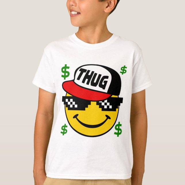 Camiseta Thug Emoticon (Anverso)