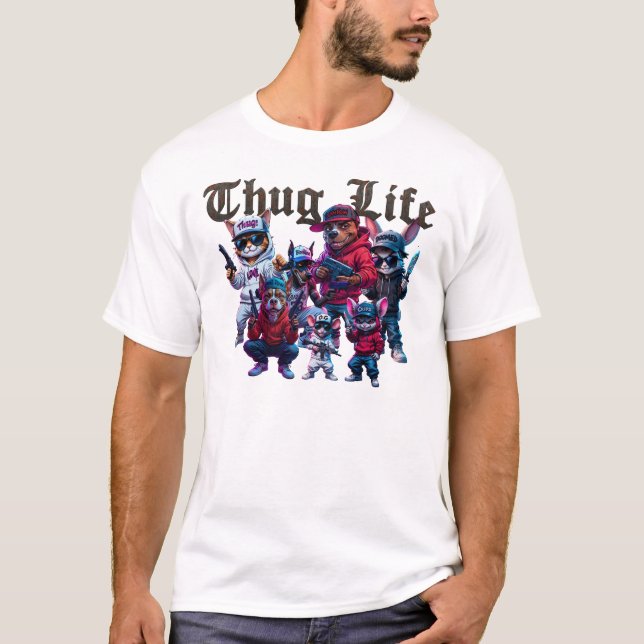 Camiseta Thug Life Pets (Anverso)