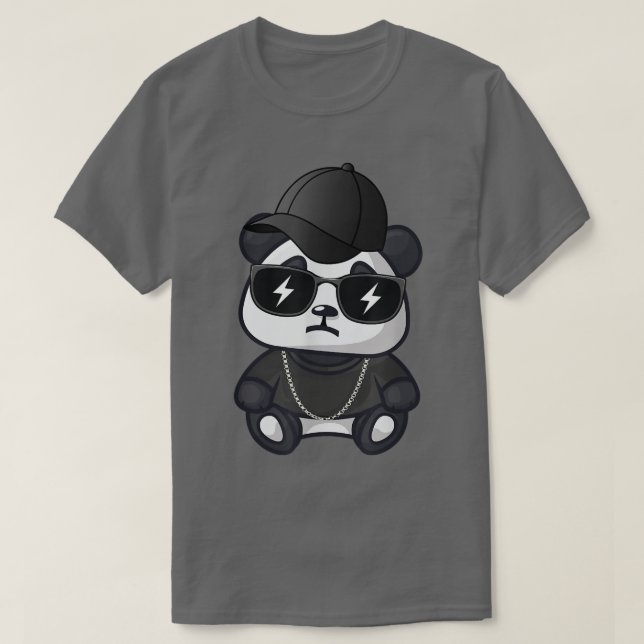 Camiseta Thug Life, Thug Panda, Panda Cute T (Diseño del anverso)