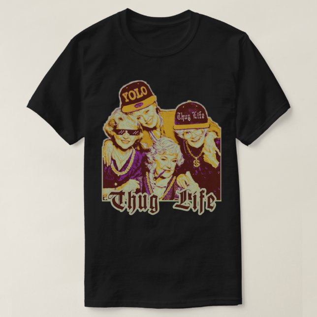 Camiseta Thug Life Vintage Fan Art (Diseño del anverso)