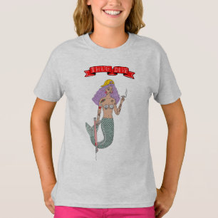 Camiseta Thug Mermaid Spear fisher Crewneck Swim adulto