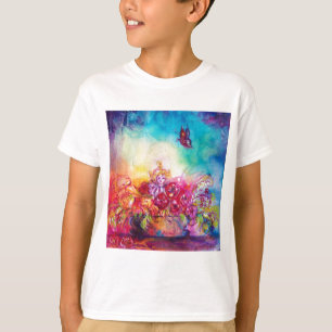 CAMISETA THUMBELINA, BAÑERA DE FLORES Y MARIPOSA