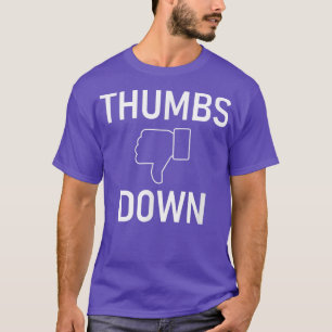 Camiseta Thumbs Down, Funny, Jokes, Sarcastic 