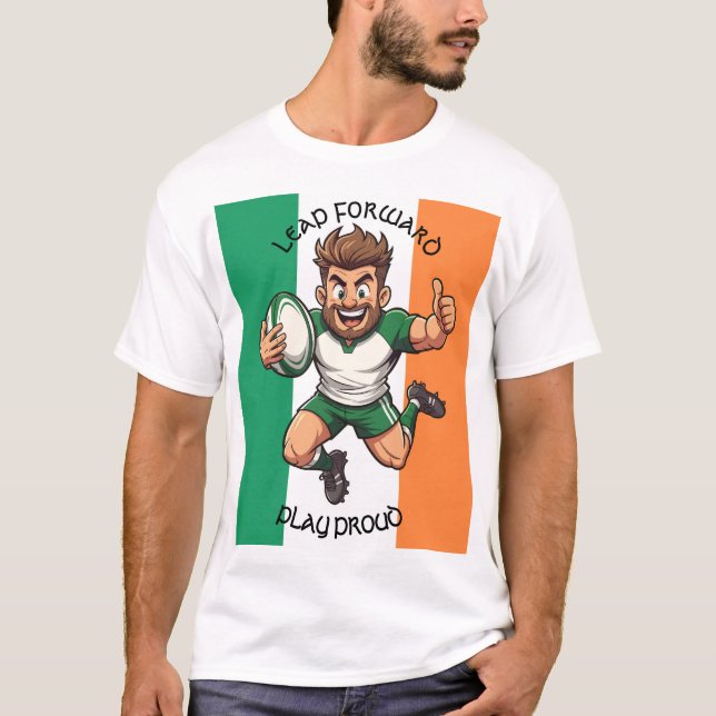 Camiseta Thumbs Up to the Try Line Irish Rugby Joy (Anverso)
