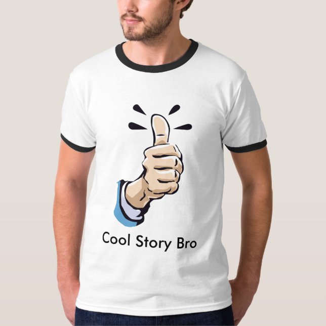 Camiseta _ThumbsUp_, historia fresca Bro (Anverso)
