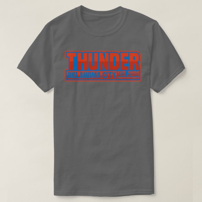 Camiseta Thunder 02 de Oklahoma City (Diseño del anverso)