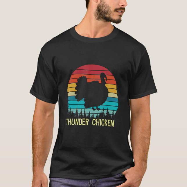 Camiseta Thunder Chicken Family Matching Thanksgiving Turke (Anverso)