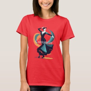 Camiseta Thunder_Cove, bailarina de flamenco