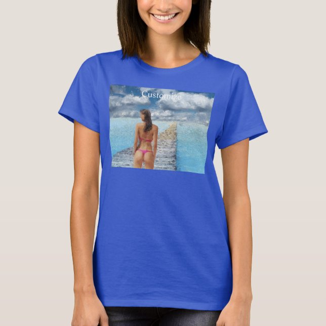 Camiseta Thunder_Cove, Chica de bikini (Anverso)