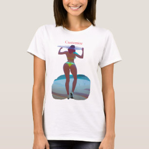 Camiseta Thunder_Cove, Chica de playa de booty en bikini