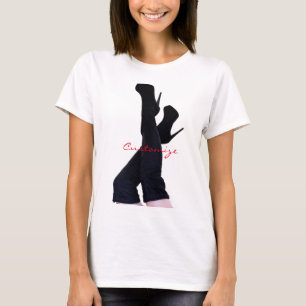 Camiseta Thunder_Cove con aletas de cuero negro de alto