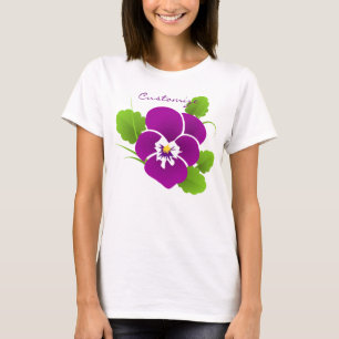 Camiseta Thunder_Cove de la flor de color púrpura