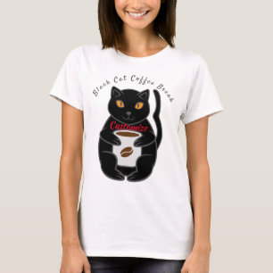 Camiseta Thunder_Cove de rotura de café para gato negro