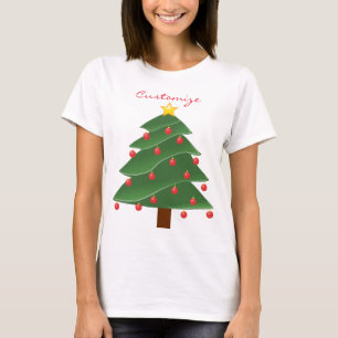 Camiseta Thunder_Cove del árbol de Navidad verde
