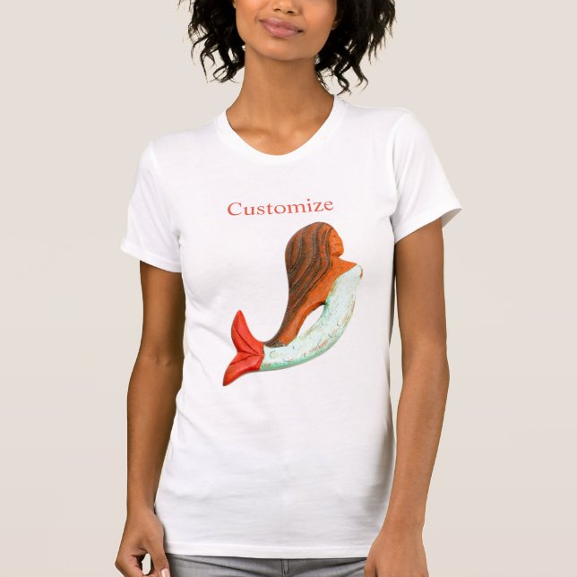 Camiseta Thunder_Cove, sirena de espalda arqueada (Anverso)
