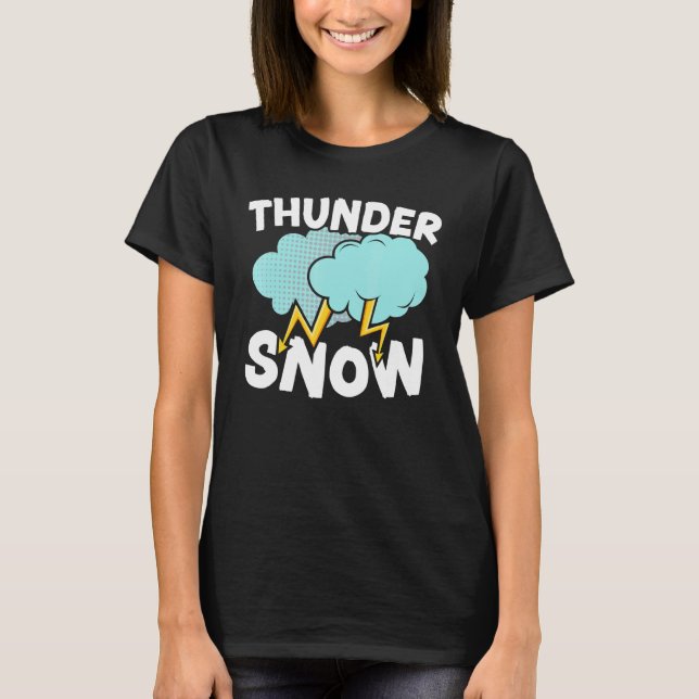 Camiseta Thunder Snow  Ice Cold Snowy Winter Season 1 (Anverso)