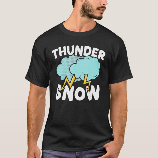 Camiseta Thunder Snow  Ice Cold Snowy Winter Season 1 (Anverso)