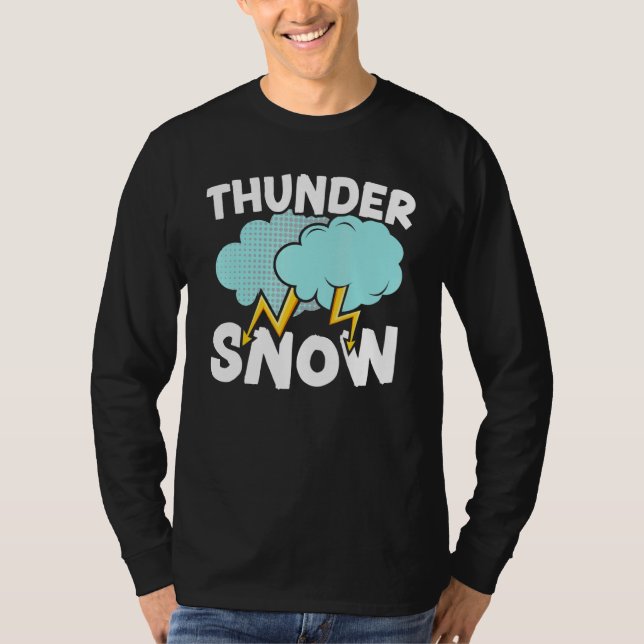 Camiseta Thunder Snow  Ice Cold Snowy Winter Season 1 (Anverso)