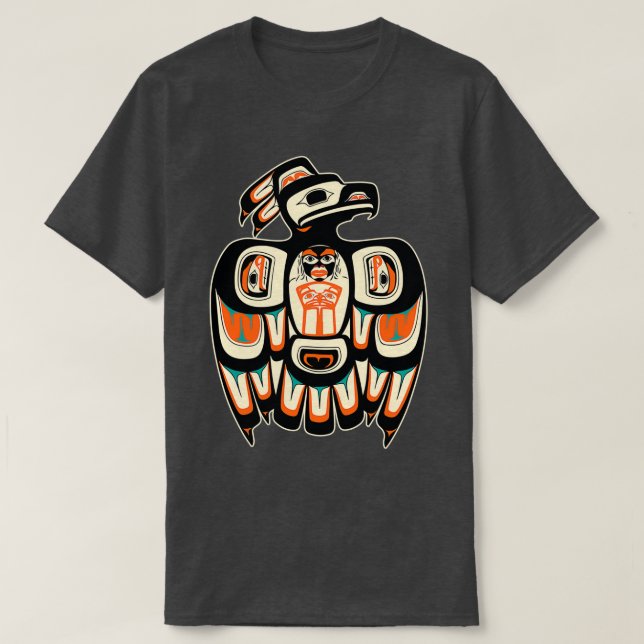Camiseta Thunderbird Northwestern Native American (Diseño del anverso)