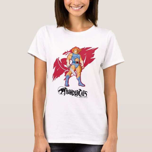 Camiseta ThunderCats | Gráfica de caracteres de león-O (Anverso)