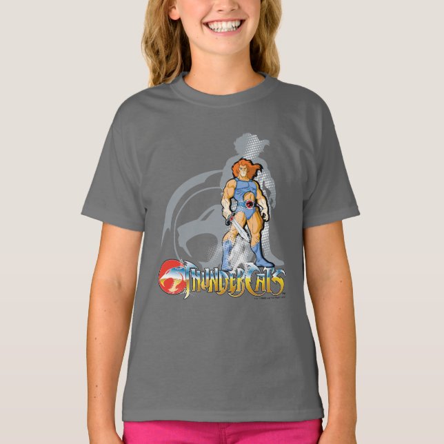 Camiseta ThunderCats | Gráfica de Sombra de León-O Halftton (Anverso)