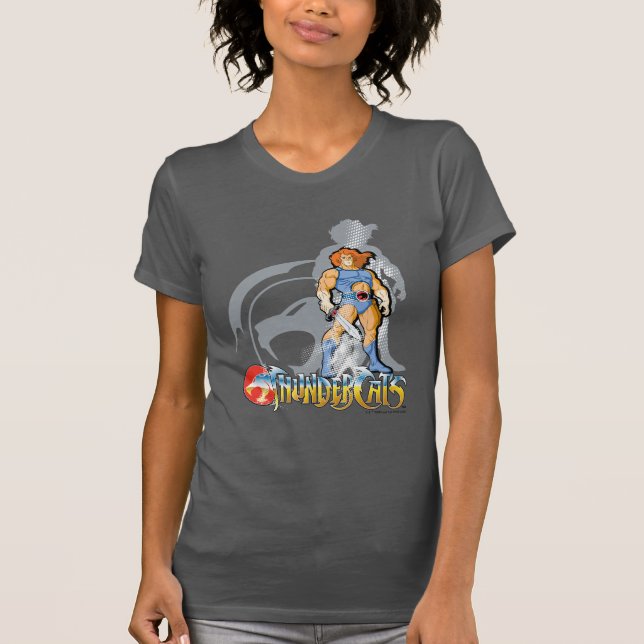 Camiseta ThunderCats | Gráfica de Sombra de León-O Halftton (Anverso)