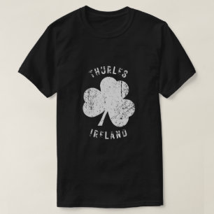 Camiseta Thurles Tipperary Ireland Shamrock Distresor look