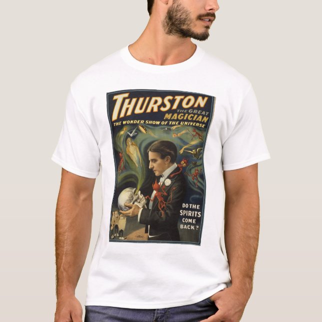 Camiseta Thurston el Grande - ¿Regresan los Espíritus? (Anverso)