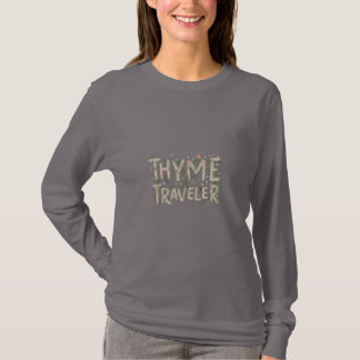 Camiseta Thyme Traveller: Aventuras culinarias a través del