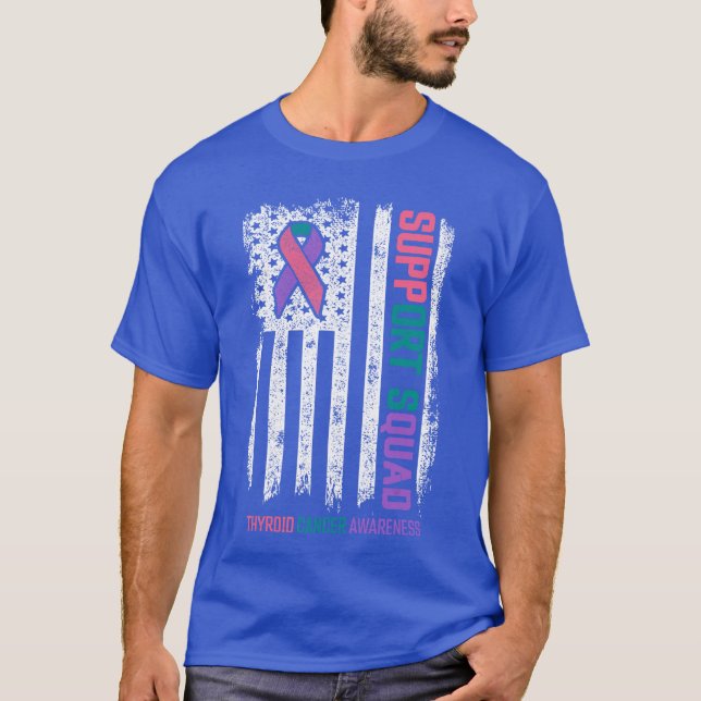 Camiseta Thyroid Shirts Support Squad Thyroid Awareness (Anverso)
