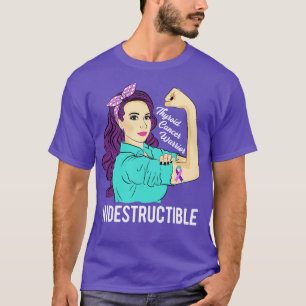 Camiseta Thyroid Warrier Indestructible Awareness Support