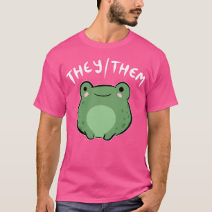 Camiseta Thythem Pronoun Frog A Kawaii Noninary Gift Cele