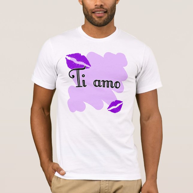 Camiseta Ti amo - Italiano te amo (Anverso)