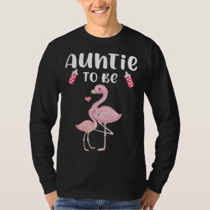 Camiseta Tía a Ser Flamenco Baby Shower Para Niña
