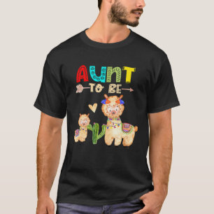 Camiseta Tía a ser Llama Baby Shower