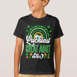 Camiseta Tía abuela más afortunada tréboles afortunados día