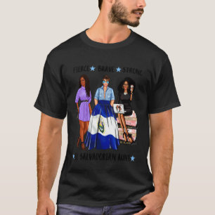 Camiseta Tía Afro Salvadoreña Con El Salvador Afro Aun