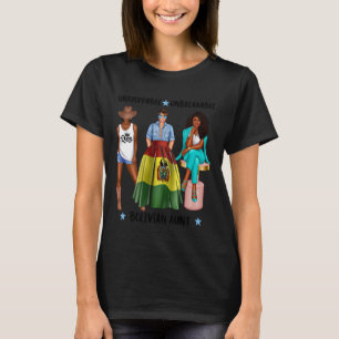 Camiseta Tía Afroboliviana Mujeres Orgullosas Cabello Afro