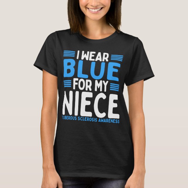 Camiseta Tía Azul Tío Tubería Esclerosis Tejido Niña (Anverso)