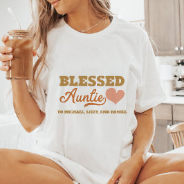 Camiseta Tía bendecida personalizada
