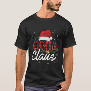Camiseta Tía Claus Santa Hat Buffalo Familia Para