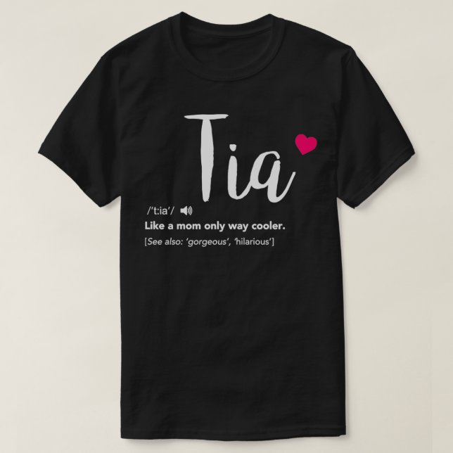 Camiseta Tia como una mamá sólo fría puede mantener la calm (Diseño del anverso)