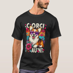 Camiseta Tía Corgi para los amantes de las mascotas Corgi D